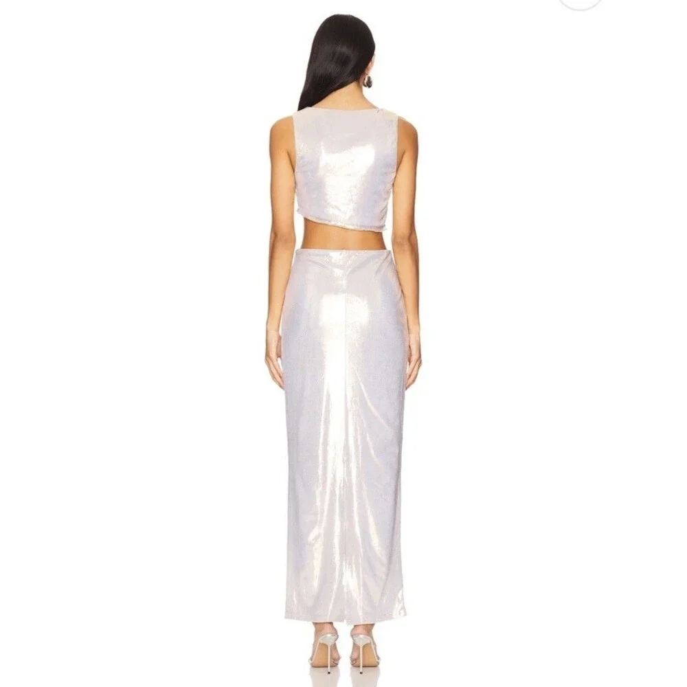 Superdown Pearl Maxi Skirt Set $92 Size XS - Picture 3 of 10